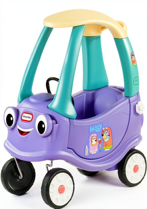 Bluey Ride On Push Car with Sound Effects for Toddlers-0