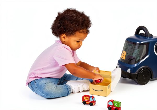 Radio Flyer Wooden Delivery Van Ride On Toy for Toddlers-4