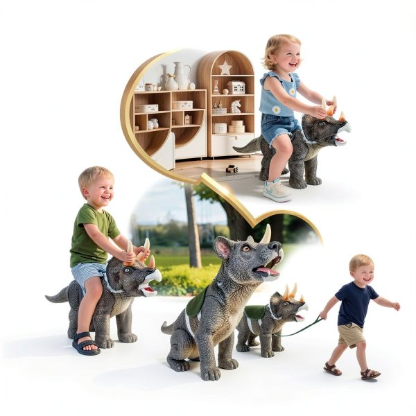 Twinkoo Dinosaur Ride On Toy Realistic Texture Safe Toddler-3