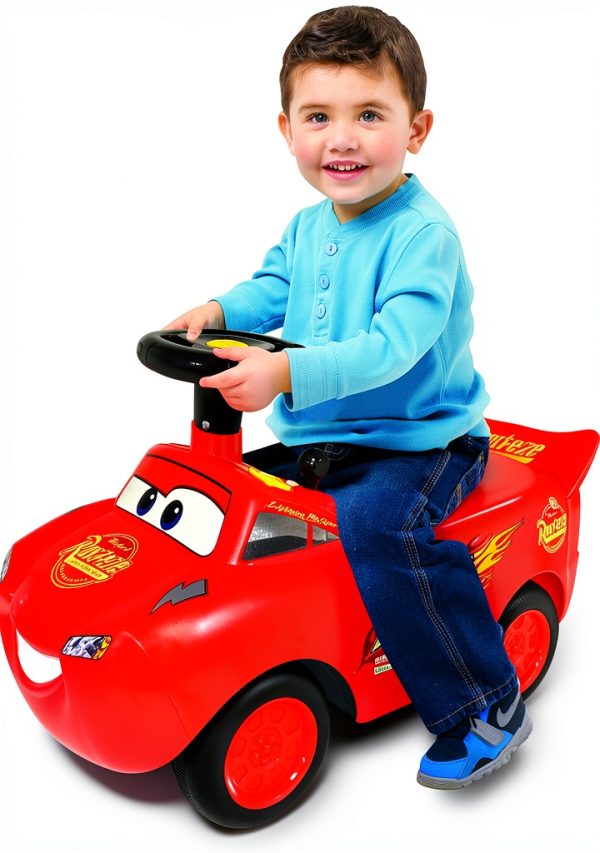 Kiddieland Lightning McQueen Push Ride On Toy for Toddlers-4