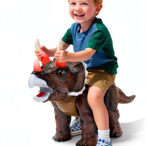 Twinkoo Dinosaur Ride On Toy Realistic Texture Safe Toddler-0