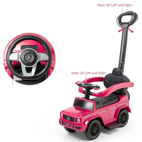 Costzon Mercedes Benz Push Car 3 in 1 Design for Toddlers-3