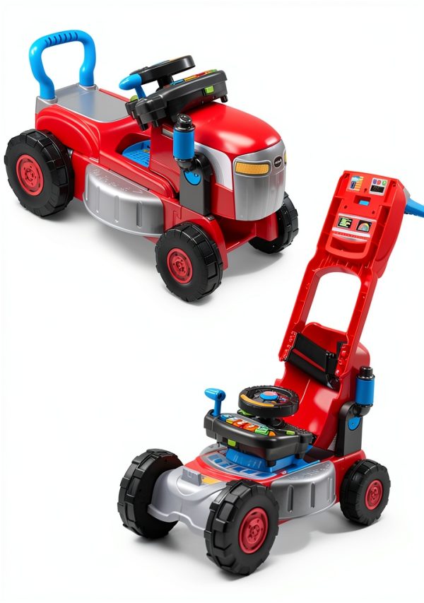 VTech 3-in-1 Toddler Lawn Mower Ride-On Tractor Toy-1