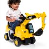 CAT Excavator Push Car Kids Ride On Toy Storage Sounds-9