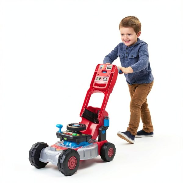 VTech 3-in-1 Toddler Lawn Mower Ride-On Tractor Toy-5