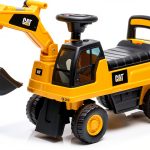 CAT Excavator Push Car Kids Ride On Toy Storage Sounds-0