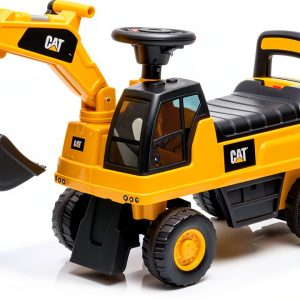 CAT Excavator Push Car Kids Ride On Toy Storage Sounds-0