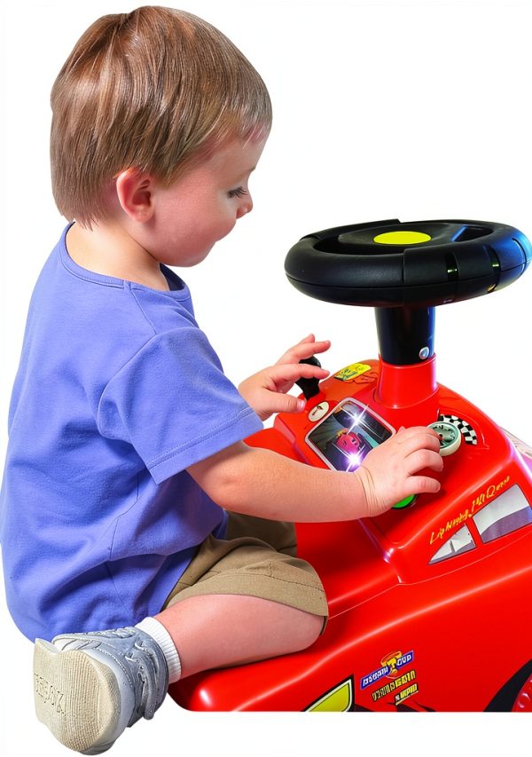 Kiddieland Lightning McQueen Push Ride On Toy for Toddlers-3
