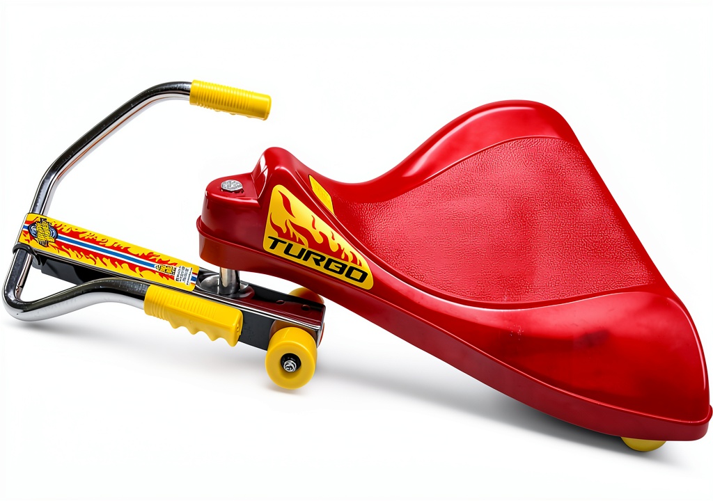 Child riding Big Time Toys zig-zag motion car on a driveway