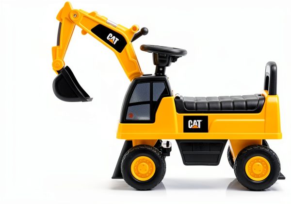 CAT Excavator Push Car Kids Ride On Toy Storage Sounds-2