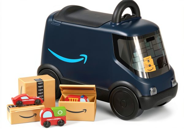 Radio Flyer Wooden Delivery Van Ride On Toy for Toddlers-0