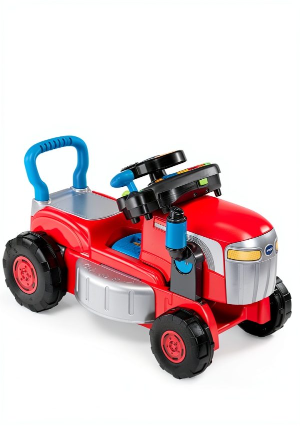VTech 3-in-1 Toddler Lawn Mower Ride-On Tractor Toy-2