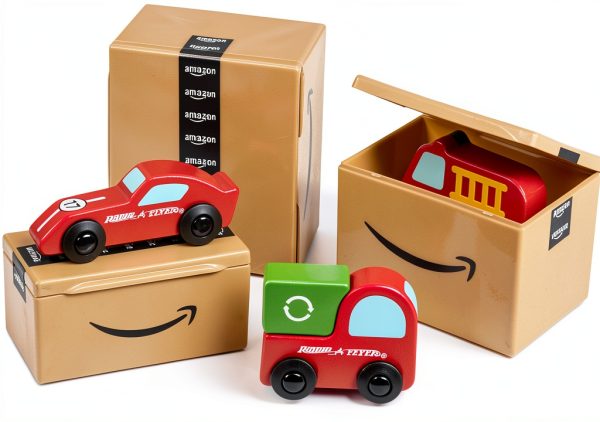 Radio Flyer Wooden Delivery Van Ride On Toy for Toddlers-5