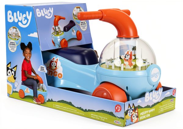 Bluey Ride On Toy Mechanical Design Kids Push Ride Ons-5