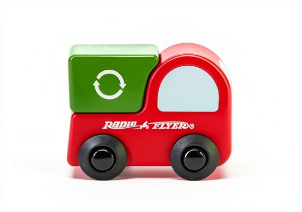 Radio Flyer Wooden Delivery Van Ride On Toy for Toddlers-6