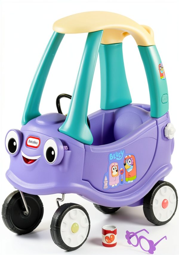 Bluey Ride On Push Car with Sound Effects for Toddlers-1