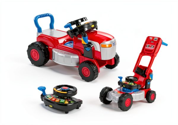 VTech 3-in-1 Toddler Lawn Mower Ride-On Tractor Toy-6