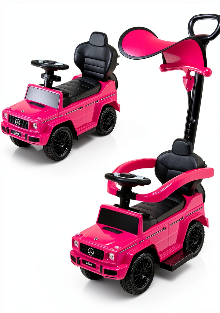 Costzon Mercedes Benz push car in a home setting showing its 3-in-1 design