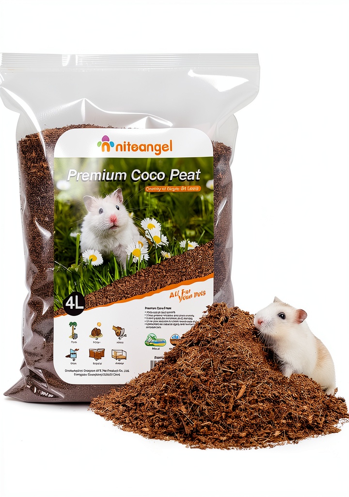 Hamster playing in Niteangel coconut bedding