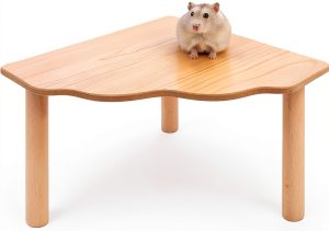 Niteangel Hamster Standing Platform Burlywood Triangle-0