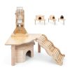Niteangel Hamster Standing Platform Burlywood Triangle-3