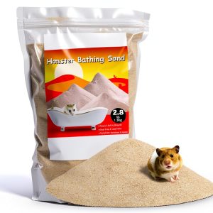 Hamster Bath Sand DR.DUDU Natural 2.8lb Beige and White Options-0