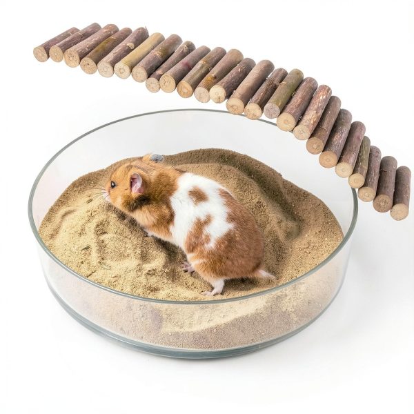 Niteangel Small Pet Desert Sand Bathing Sand 2.5LB/40oz Desert Sand-4