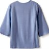 Women’s Adaptive Diamond Neck Top Silverts Soft 3/4 Long Sleeve Shirt-2
