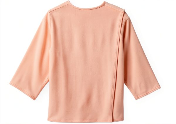 Womens Open Back Diamond Neck Top by Silverts – Heather Sky Blue-2